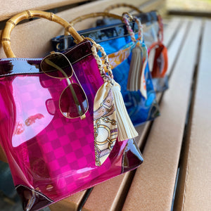 amelia tassel bag charm - be clear handbags