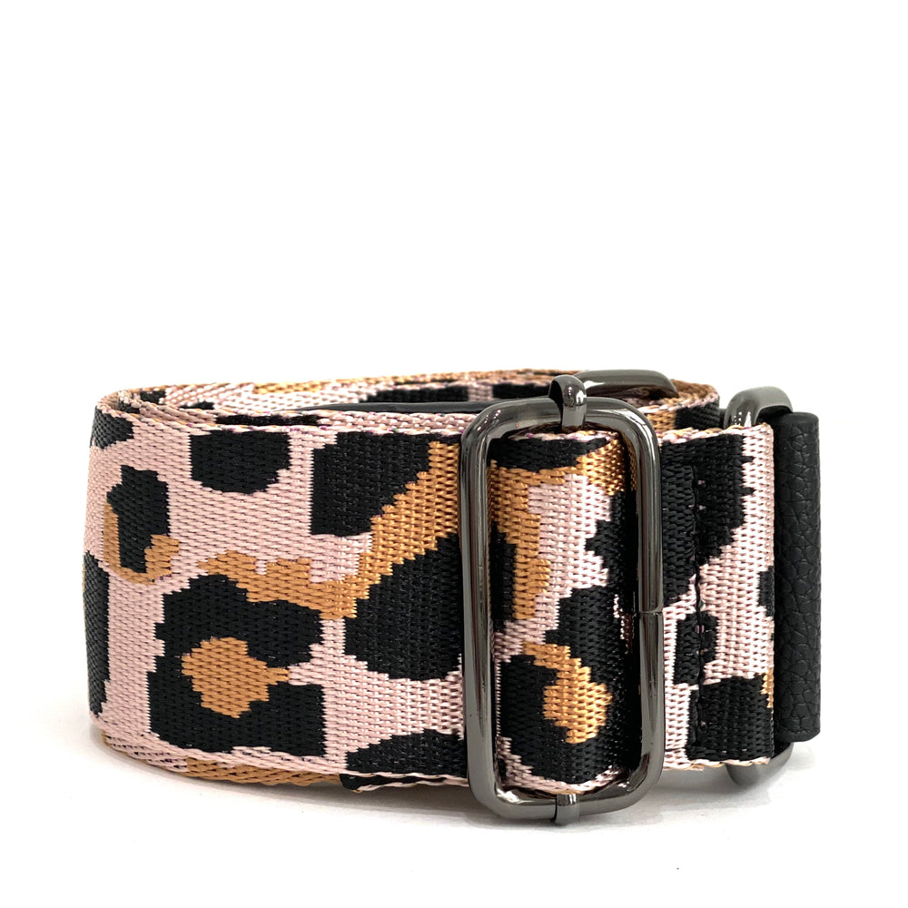 leopard strap - be clear handbags