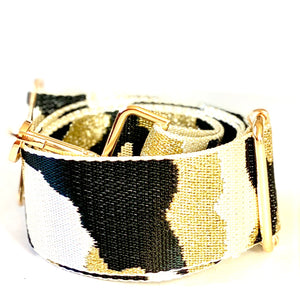 
                
                    Load image into Gallery viewer, gold metallic camo w/gold - be clear handbags
                
            