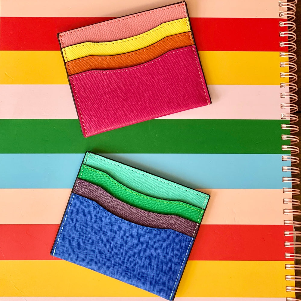 rainbow card case - be clear handbags