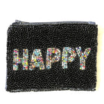 happy beaded coin purse