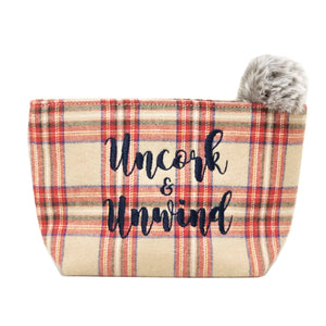 
                
                    Load image into Gallery viewer, uncork &amp;amp; unwind pouch - be clear handbags
                
            